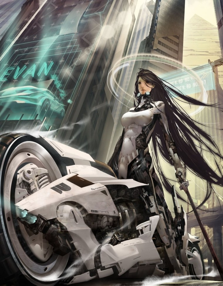 Аниме киберпанк Саша 28+