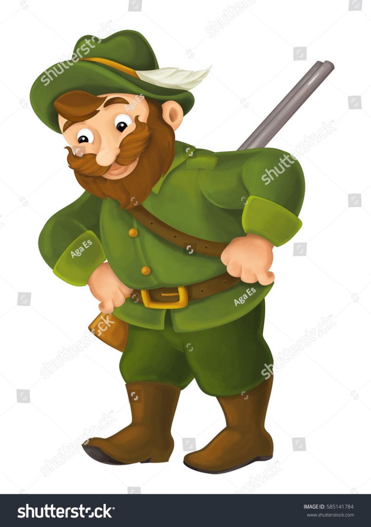 Охотник рисунок