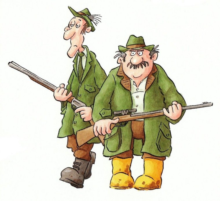 Охотник мультяшный