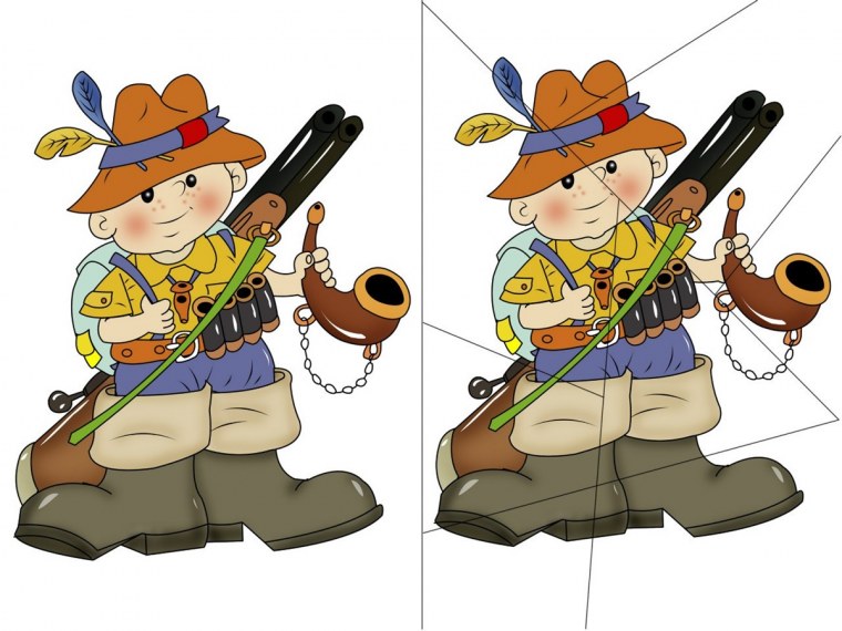 Охотник мультяшка