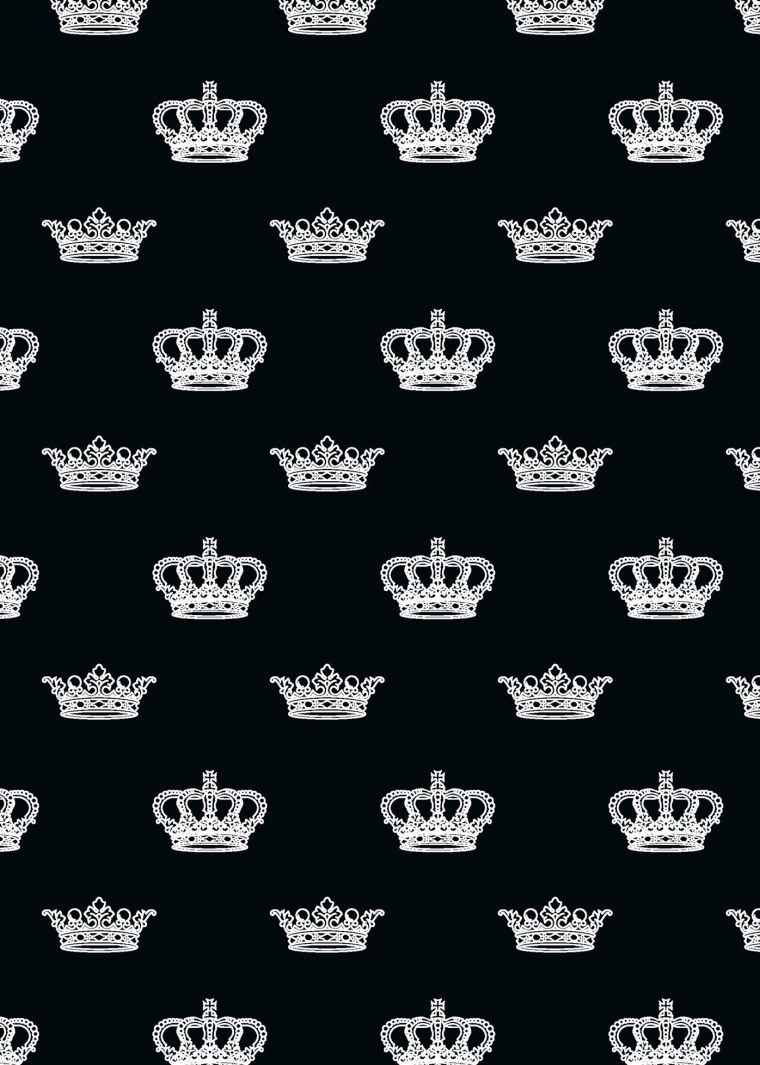 Корона на черном фоне