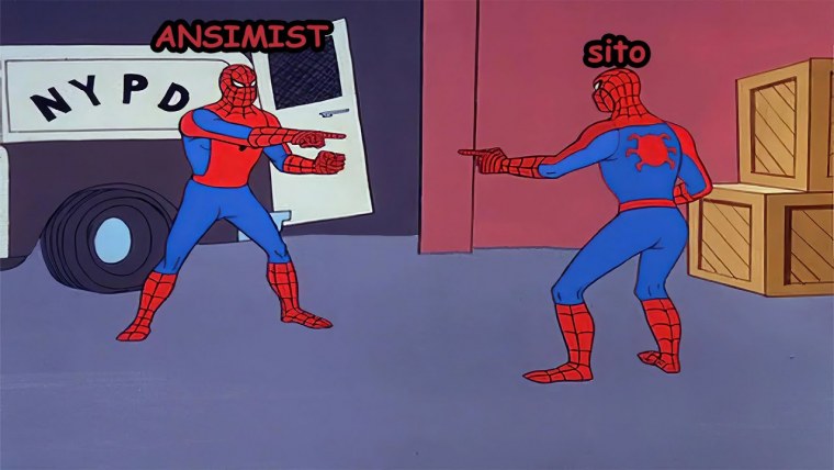 Человеки пауки показывают друг на друга