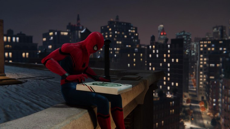 Spider man ps4 pizza
