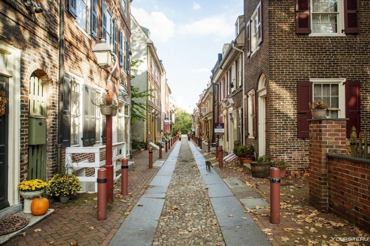 Гластонбери Англия улочки