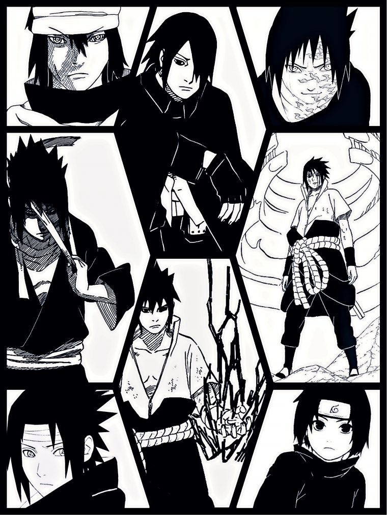 Аниме Наруто Манга Саске