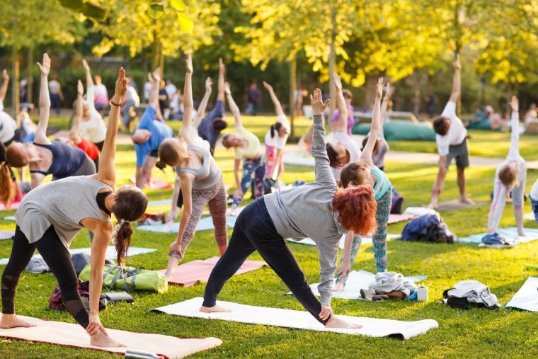 Занятия спортом на свежем воздухе