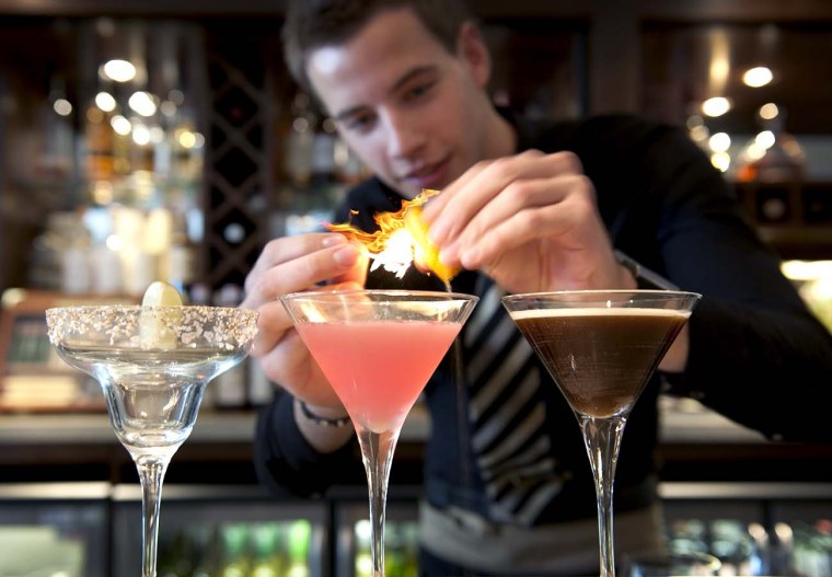 Бармен в ресторане