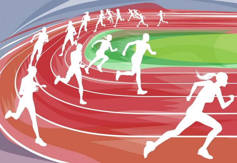 Фон для плакатов спортсменов легкая атлетика