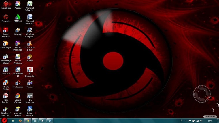 Глаза Шаринган на рабочий стол