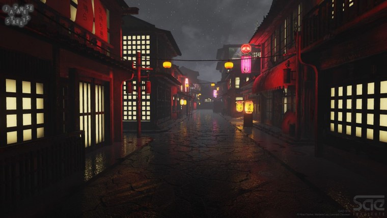 Квартал красных фонарей Япония аниме