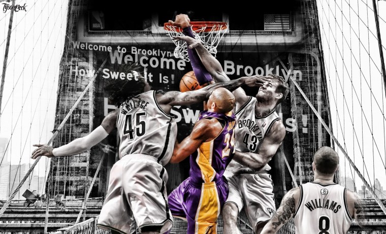 Коби Брайант черно белое