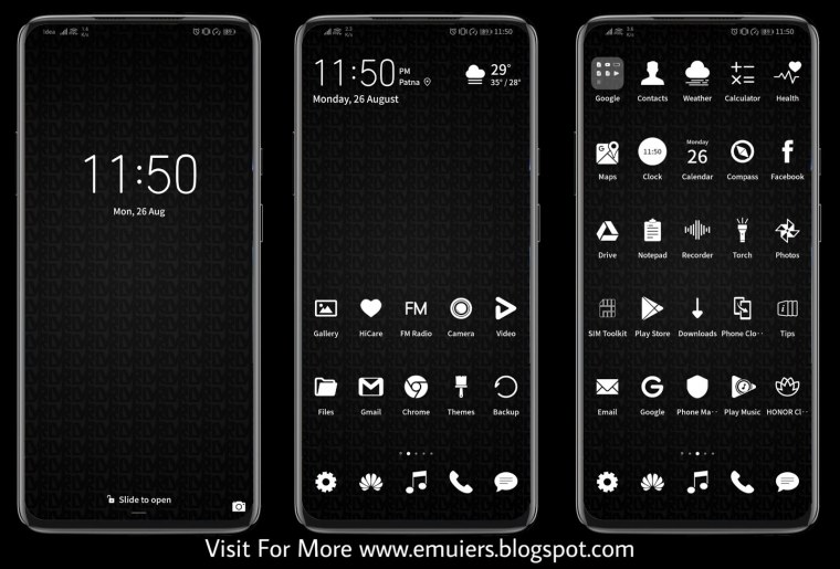 Хонор 50 меню