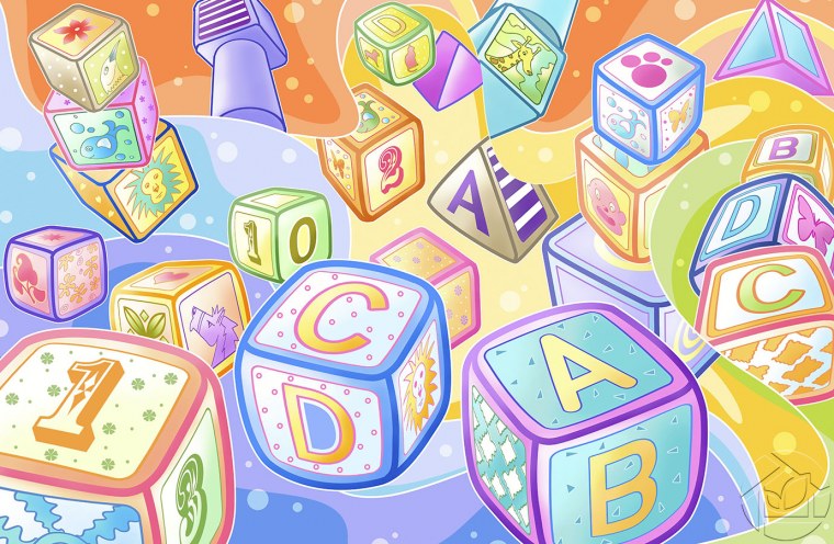 Фон красочный детский