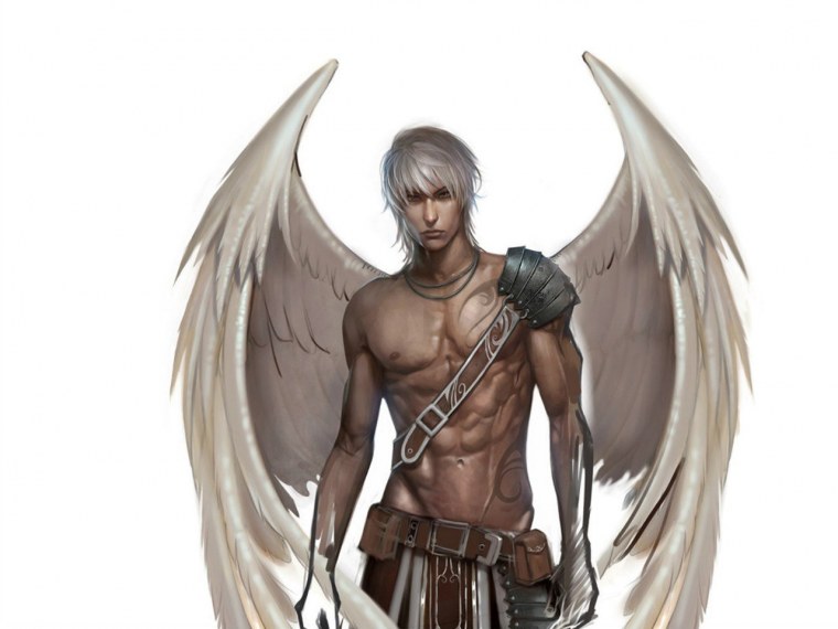 Полуангел полудемон парень