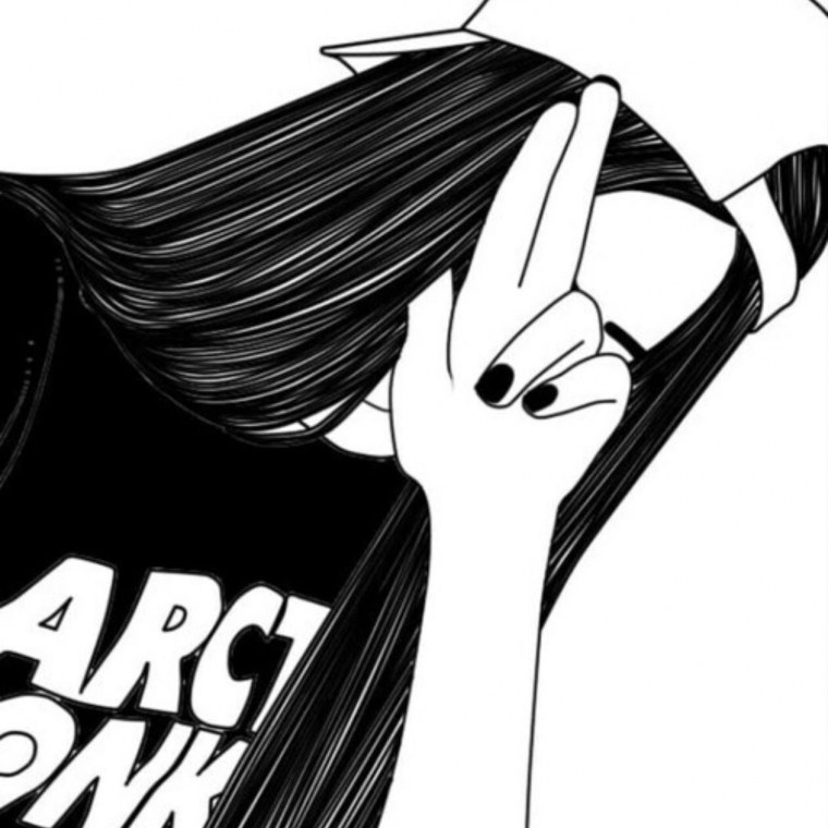 Ава черно белая для подростка