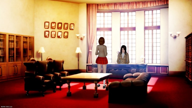 Кабинет директора школы аниме