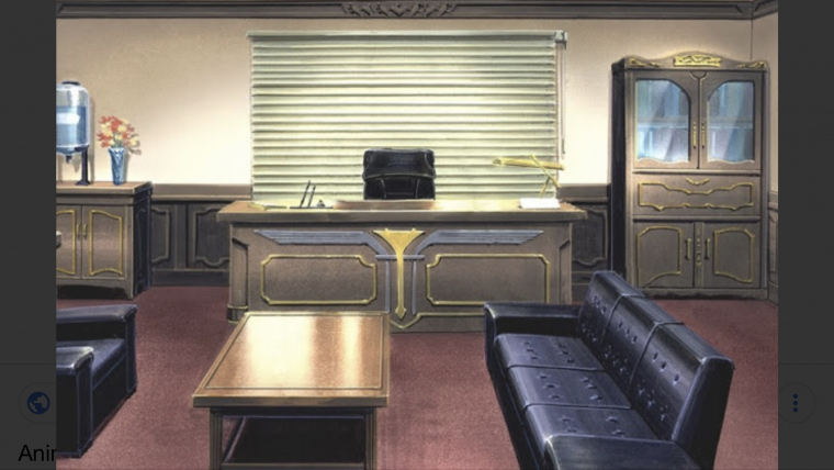 Кабинет директора школы аниме