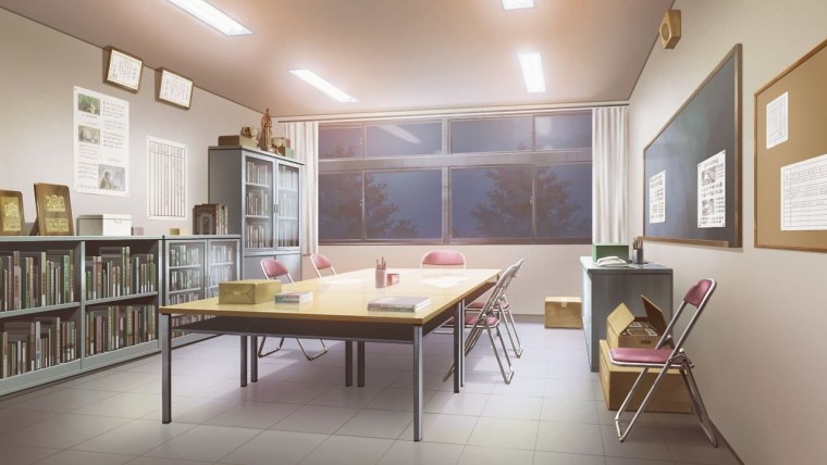 Кабинет студсовета аниме