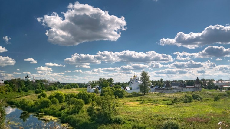 Родные просторы Пушгоры панорама