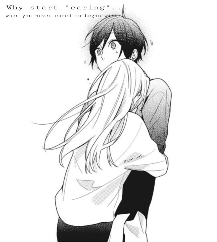 Аниме Хоримия обнимаются