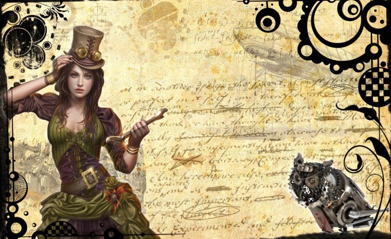 Рабочий стол в стиле стимпанк