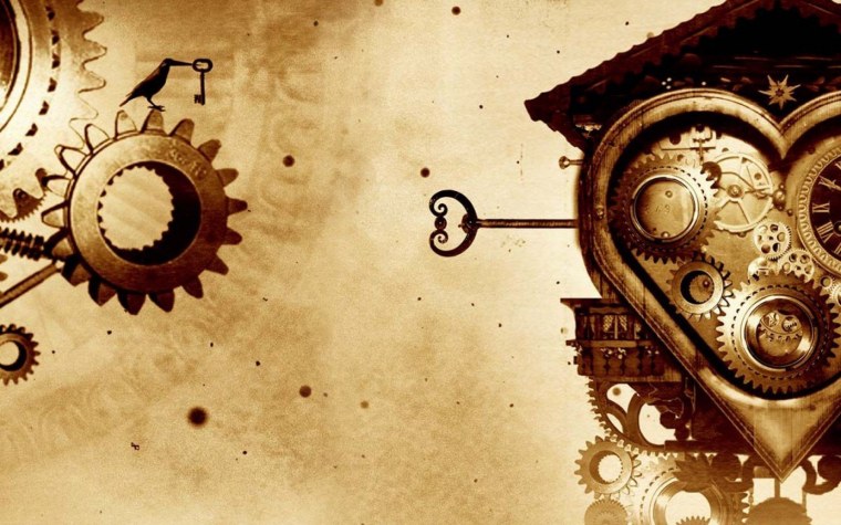 Фон в стиле стимпанк