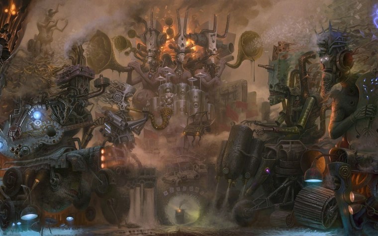 Стимпанк город