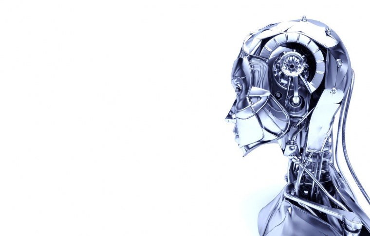 Искусственный интеллект на белом фоне