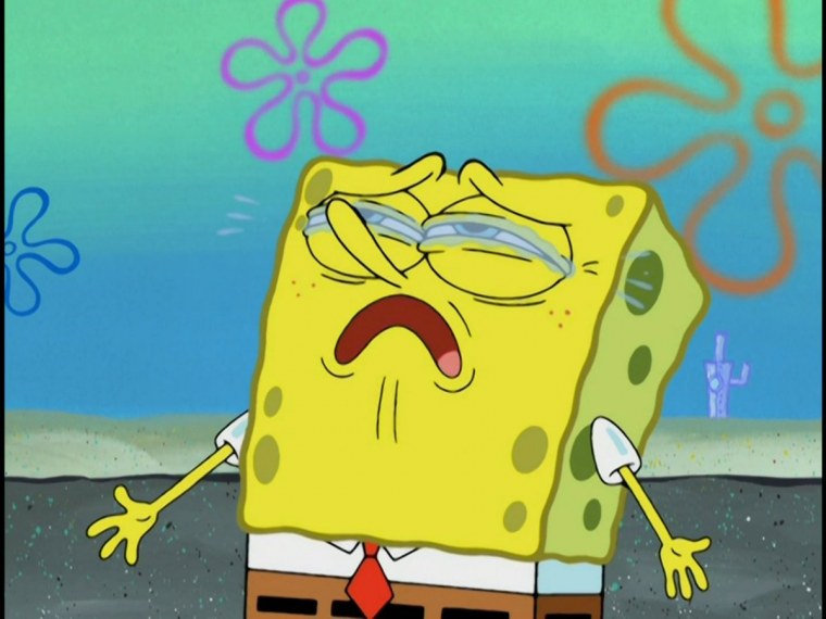 Губка Боб квадратные штаны плачет Патрик плачет