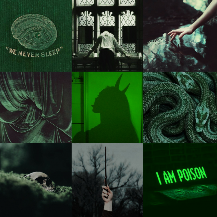 Эстетика Гарри Поттера Слизерин