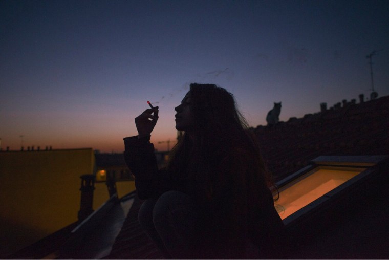 Вид из окна закат