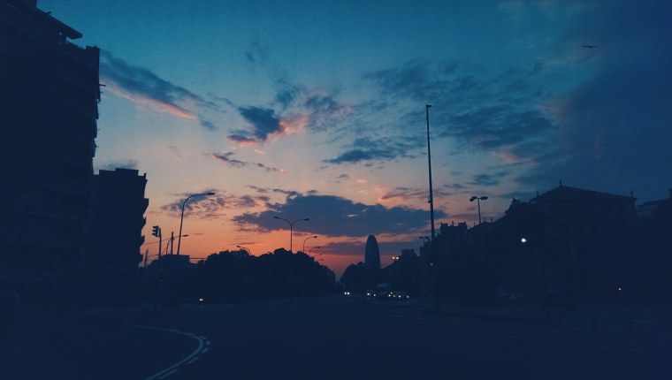 Гирлянды ночью