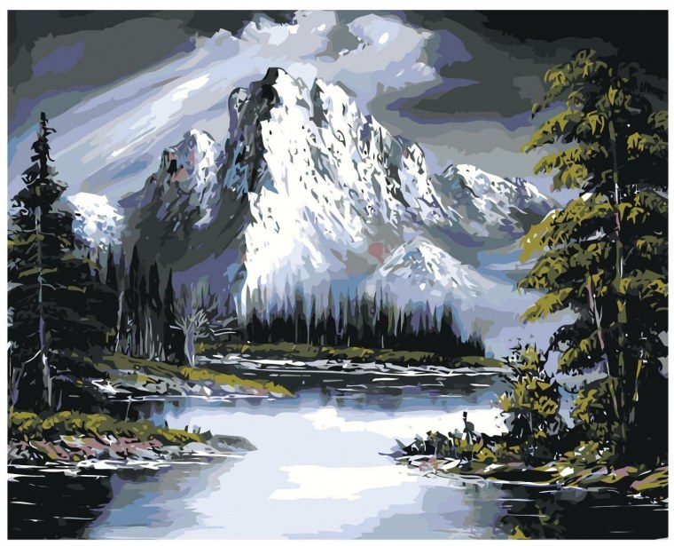 Боб Росс картины горы