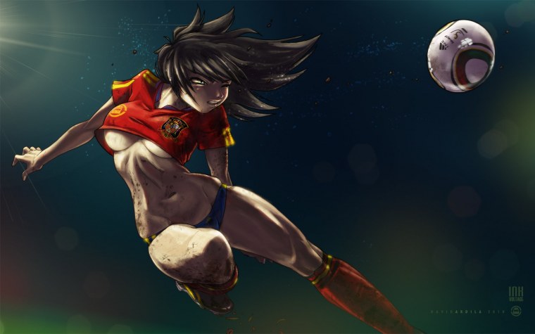 Аниме футбол девочки