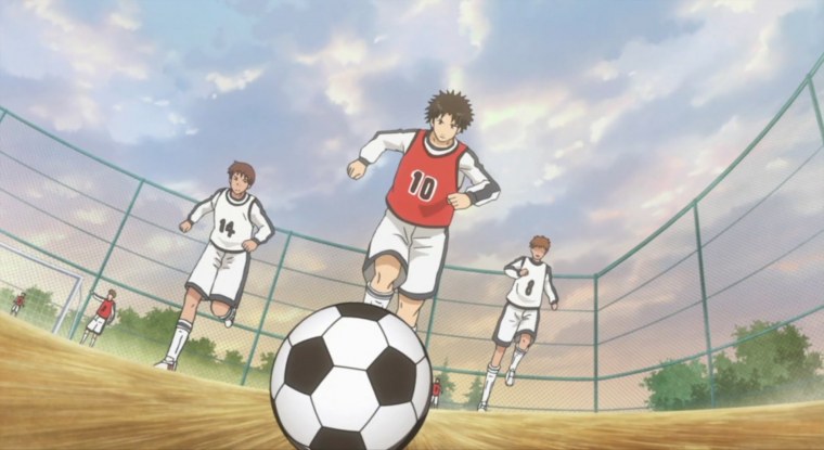 Аниме футбол Паладин на поле