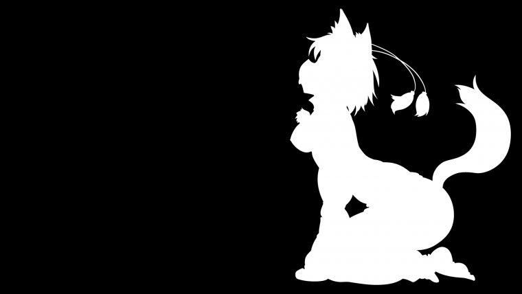 Силуэт на черном фоне