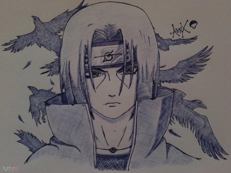 Рисунки аниме Наруто все герои