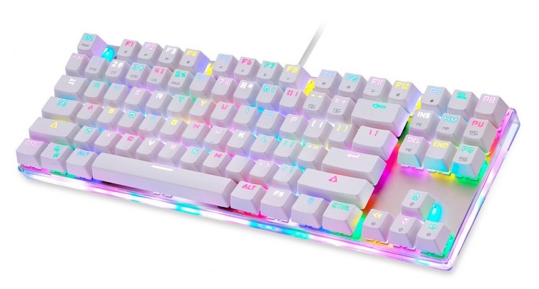 Клавиатура Motospeed k87s белая