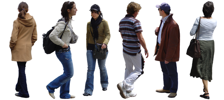 Человек идет