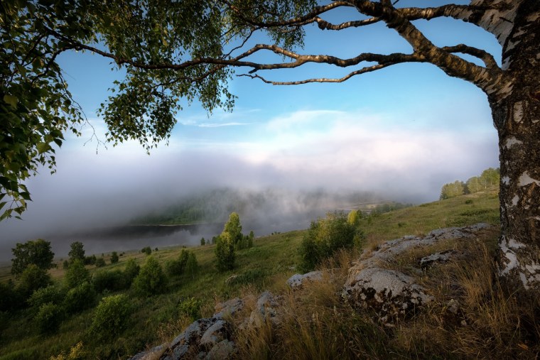 Пейзаж с облаками