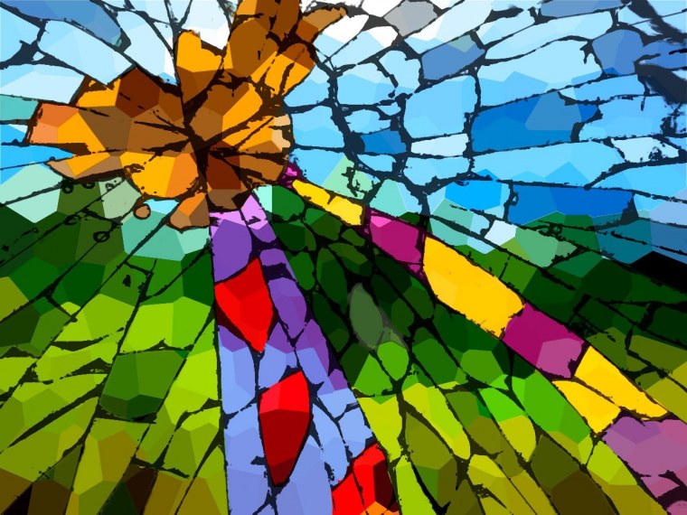 Витраж абстракция