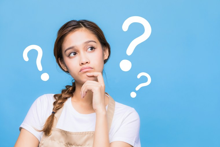 Девушка с вопросительным знаком