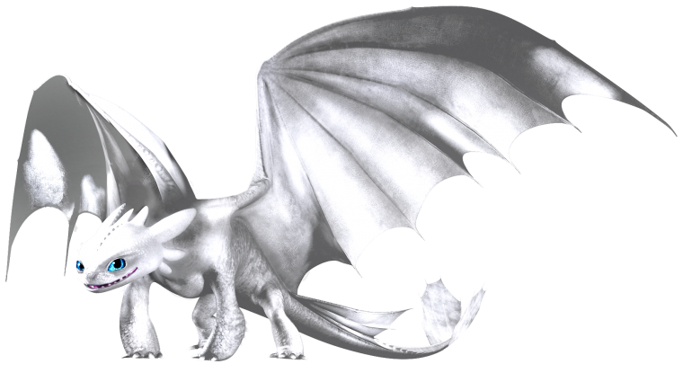 Дневная фурия на белом фоне