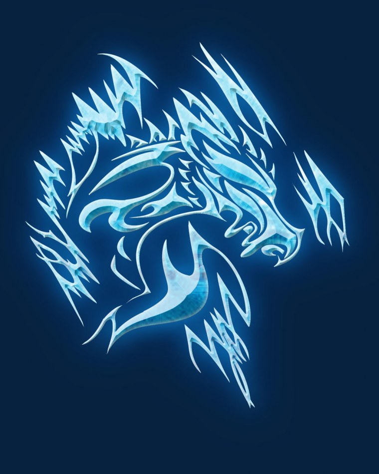 Тату ледяной дракон