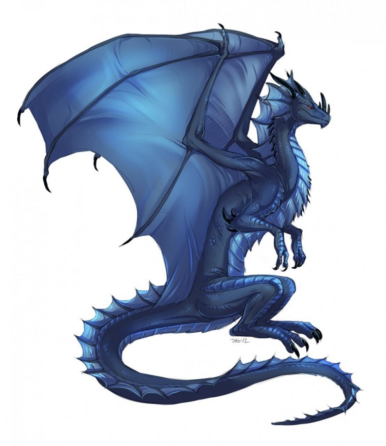 Дракон на прозрачном фоне