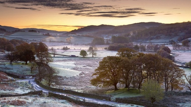 Природа Англии зимой