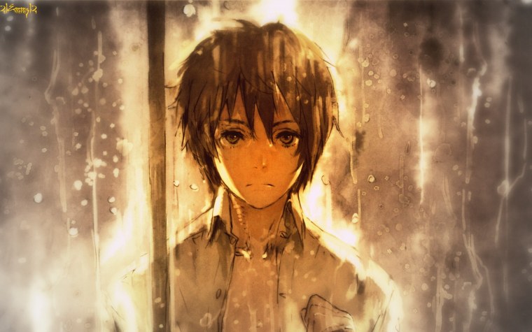 Грустные фото аниме парней