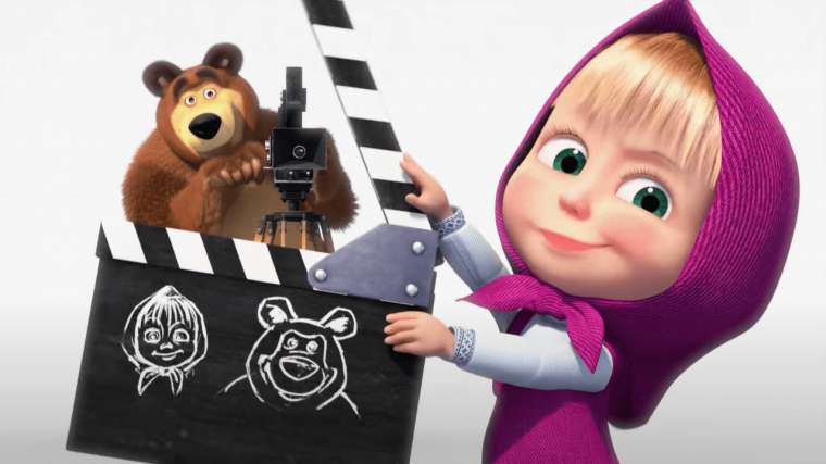 Маша и медведь узбек тилида