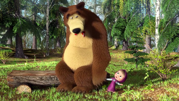 Медведь из мультика Маша и медведь