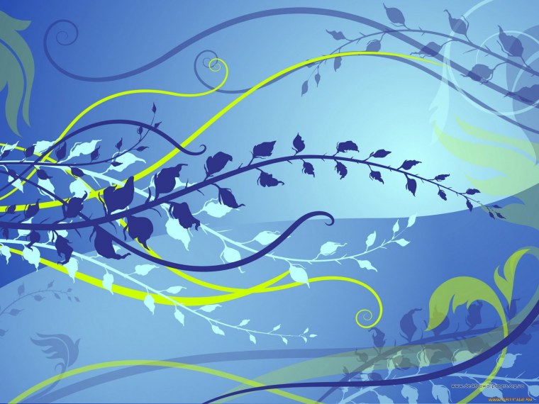 Абстрактный растительный узор